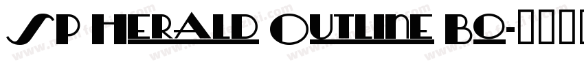 SP Herald Outline Bo字体转换